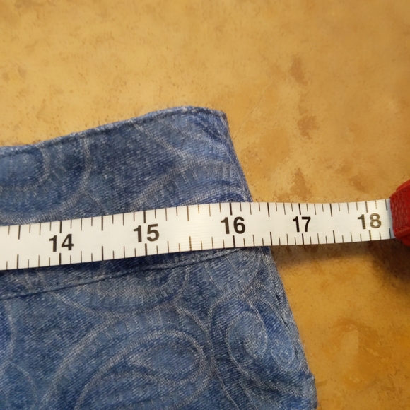 Eric Patterned Blue Jeans size 10 - Picture 7 of 8